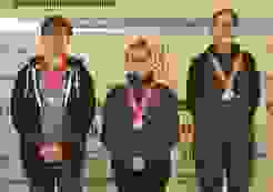 G50m U17 D  2. Philipp Meyer  1. Lina Erb  3. Lynn Aregger.JPG Das Podest Gewehr 50m U17D (von links): Philipp Meyer (2.), Siegerin Lena Erb und Lynn Aregger (3.).