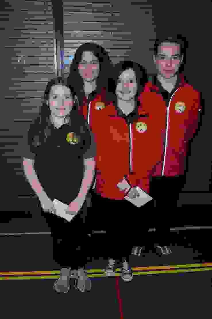 2019-03-20_Wasseramt_002.JPG Nachwuchstalente aus dem Wasseramt (von links): Emely Gyger, Tina Kaufmann, Gina Gyger und Tim Kaufmann.