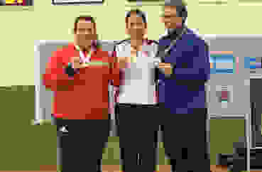 WhatsApp Image 2019-12-14 at 19.26.05.jpeg Das Podest Pistole 10m Frauen: Zsofia Csonka 2./HUN), Sandra Stark (1.) und Ingeborg Gran (3./NOR).