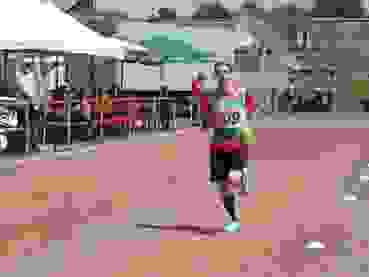 Worldtour GER Patrick Gal Zieleinlauf Starke Leistung: Silber für Patrick Gal.