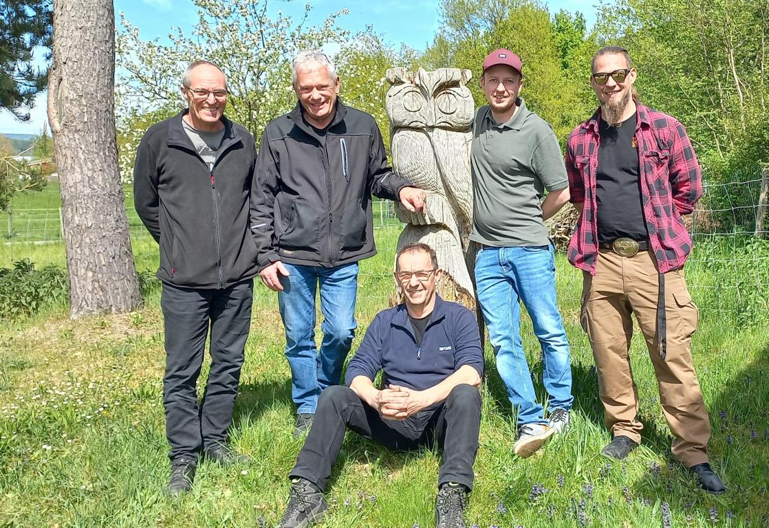 Siegerbild (v.l.): Roland Frei, Jürg Portmann, Hans-Peter Rüfenacht, Adrian Eichelberger und Andreas Holdener. Es fehlen: Jan de Vries und Hans Schatz.
