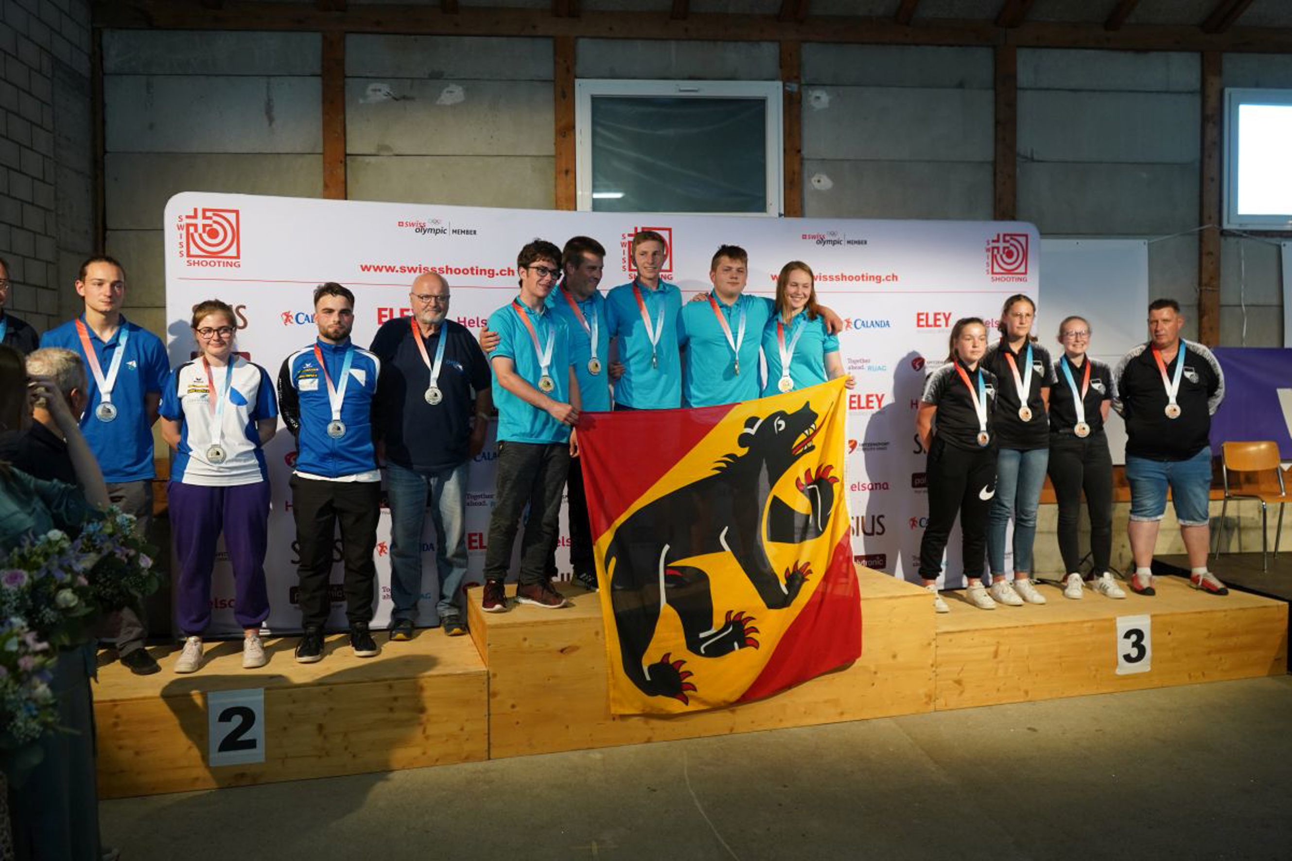 Pistole 25m Programm C Junioren: 1. Bern; 2. Zürich; 3. Freiburg