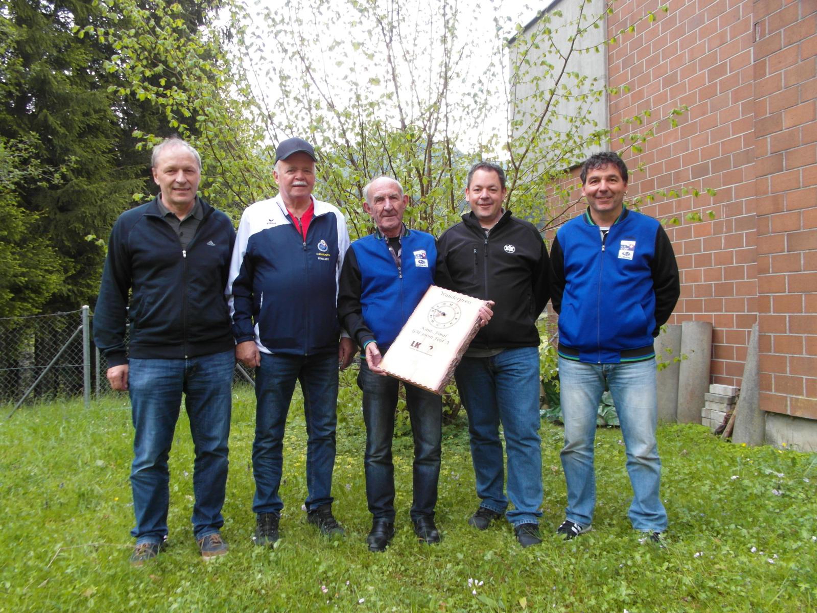 Das Quintett des Wehrvereins Ebikon sicherte sich den diesjährigen Kantonalmeistertitel im Feld A.
