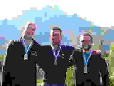 Die Medaillengewinner des 3-Stellungsmatches am diesjährigen Kleinkaliber-Kantonalmatch in Luzern (v.l.): Thomas Stadelmann (Silber), Fabio Sciuto (Gold) und Rolf Hodel (Bronze).