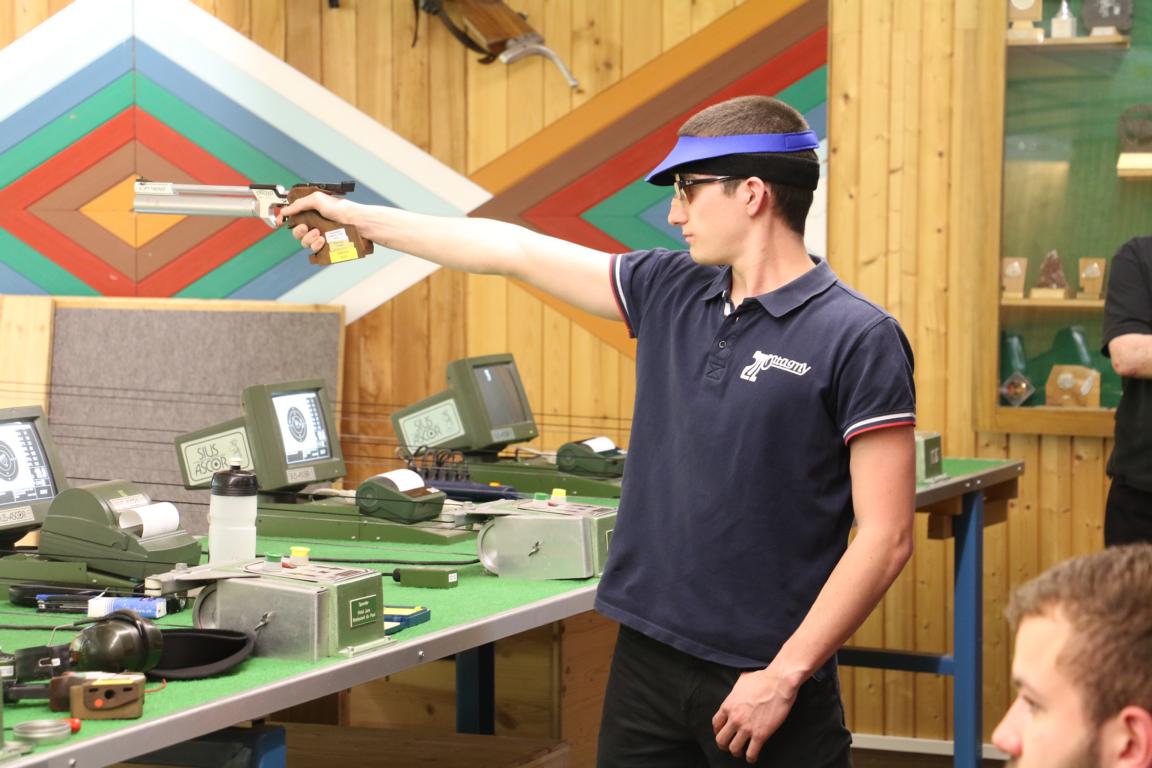 Der treffsicherste U21-Junior Cyril Pittet im Finalwettkampf.