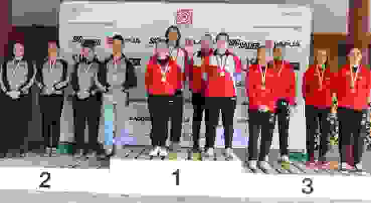 Siegerpodest VM G50m Junioren Solothurn setzte sich bei den Junioren vor Graubünden und Wallis durch