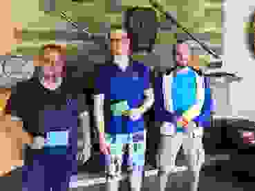 2019-07-06_Vergleichsmatch_002.JPG Ivan Füglister (Mitte) siegte in der Einzelwertung liegend vor Ruedi von Arx (beide AG, links) und Raphael Bereuter (SUI).