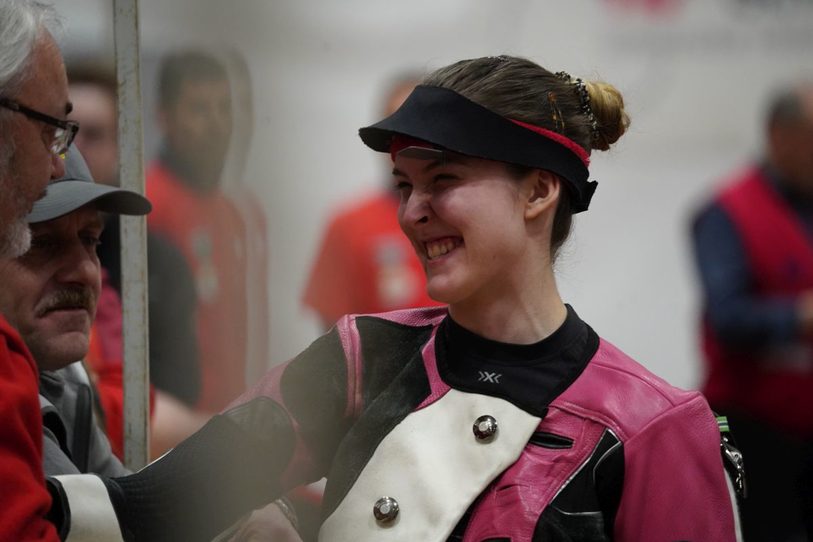 Marta Szabo freut sich über ihren Schweizermeistertitel bei den Juniorinnen U19-U21.