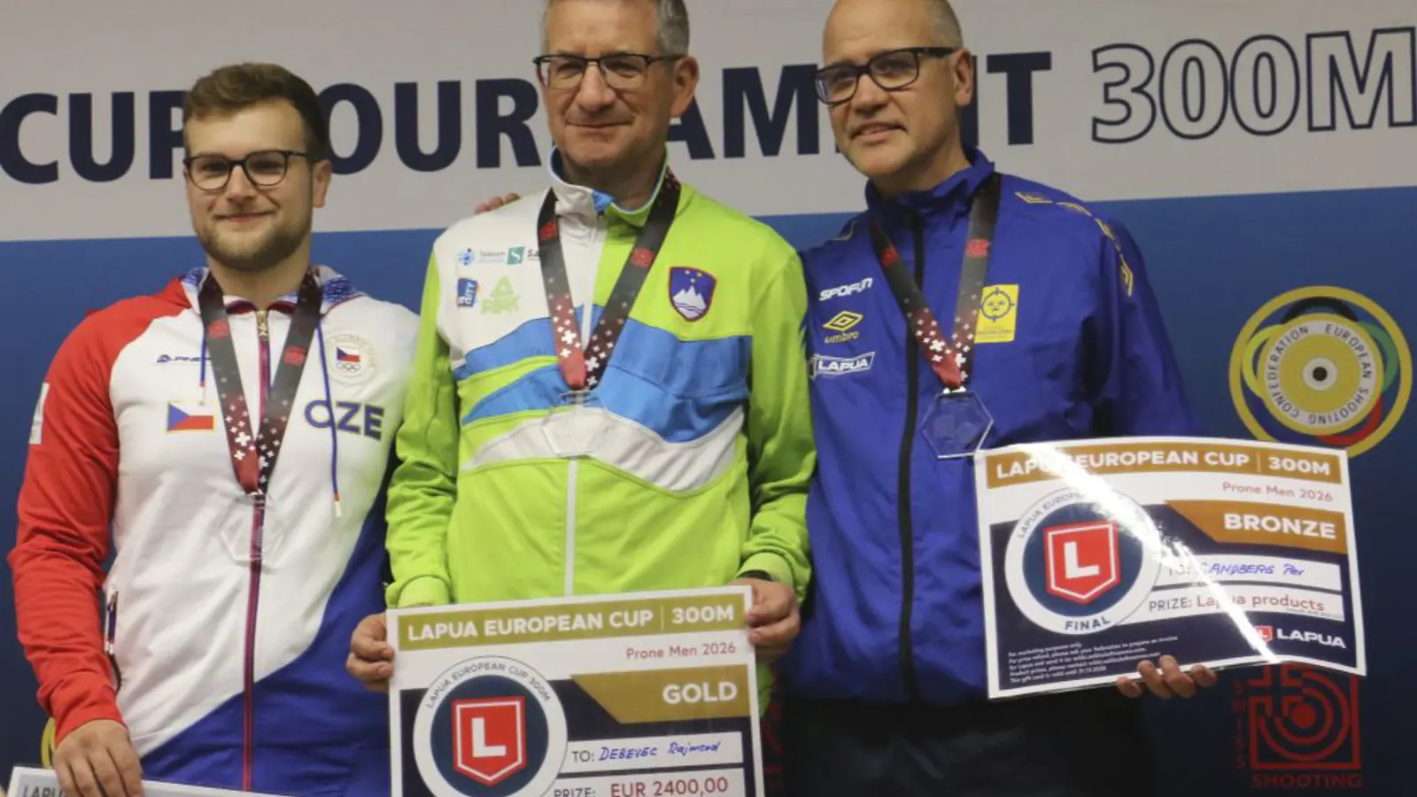 Ehrung Männer 300m liegend