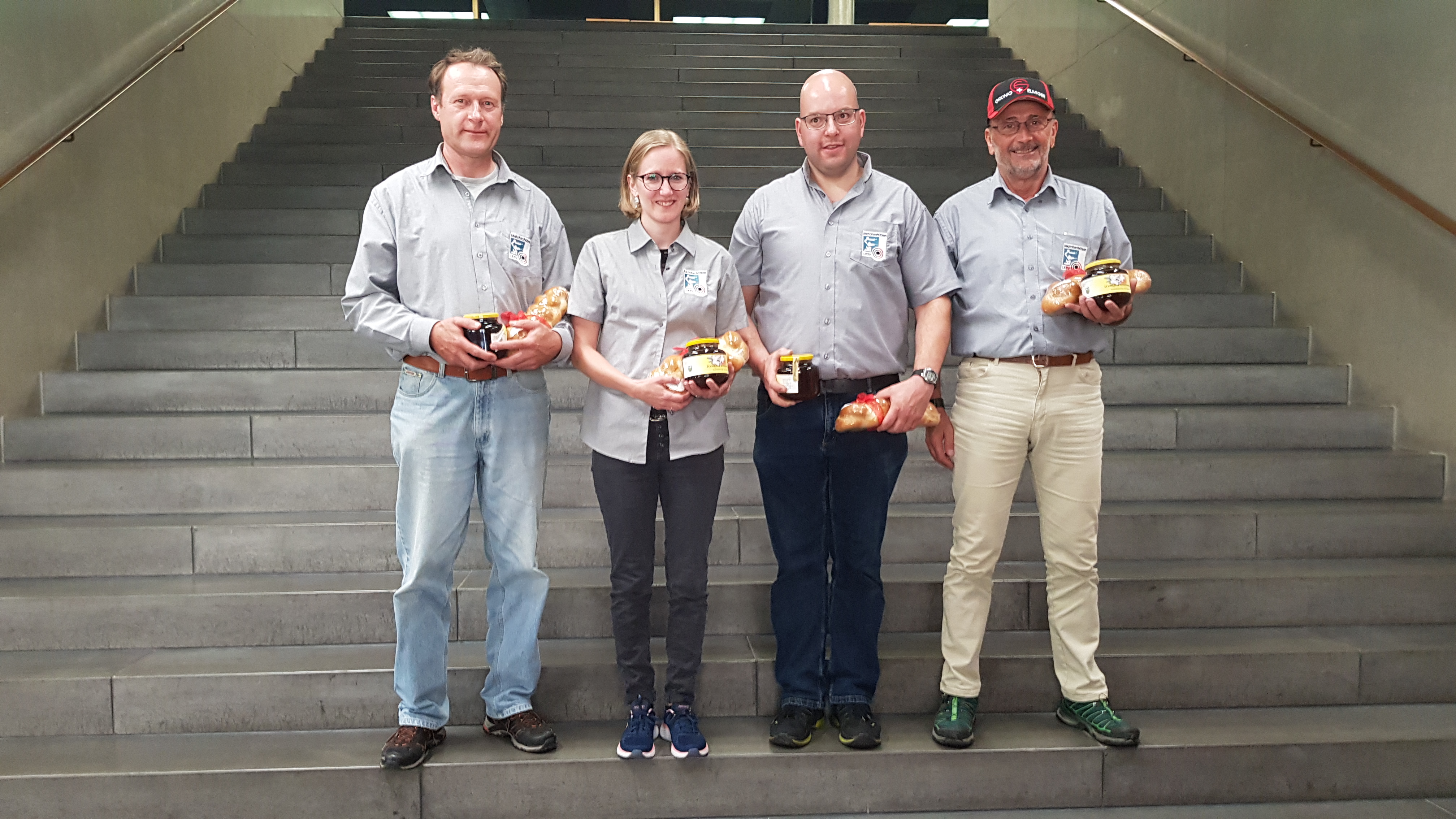 Standardgewehr: Fessler, Bereuter, Studer, Stalder (v.l.)