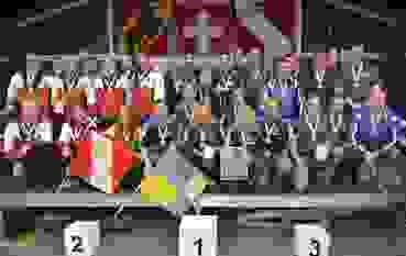 2018-10-28_SSM-Final_G300_NLA-Sport_Podest.JPG Das Podest Gewehr 300m NLA Sport (von links): Stadtschützen Thun (2.), Meister Höri und die Schützen aus Ibach-Schönenbuch.