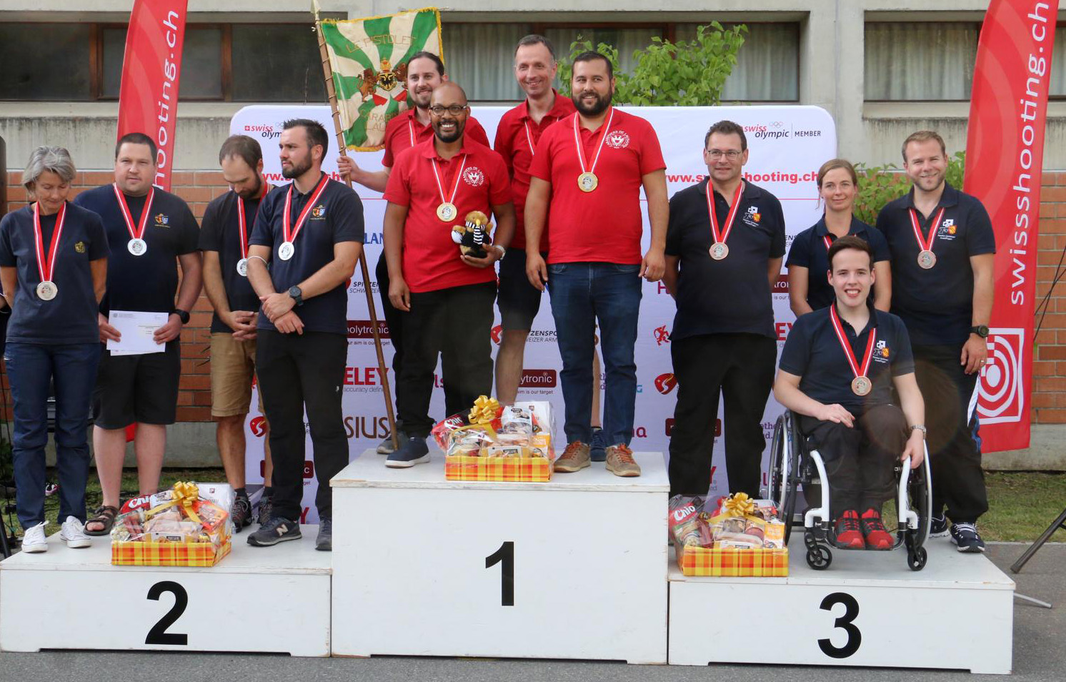 Lausanne Carabiniers auf Rang 1 vor Genève Arquebuse und Andelfingen auf Rang 3.