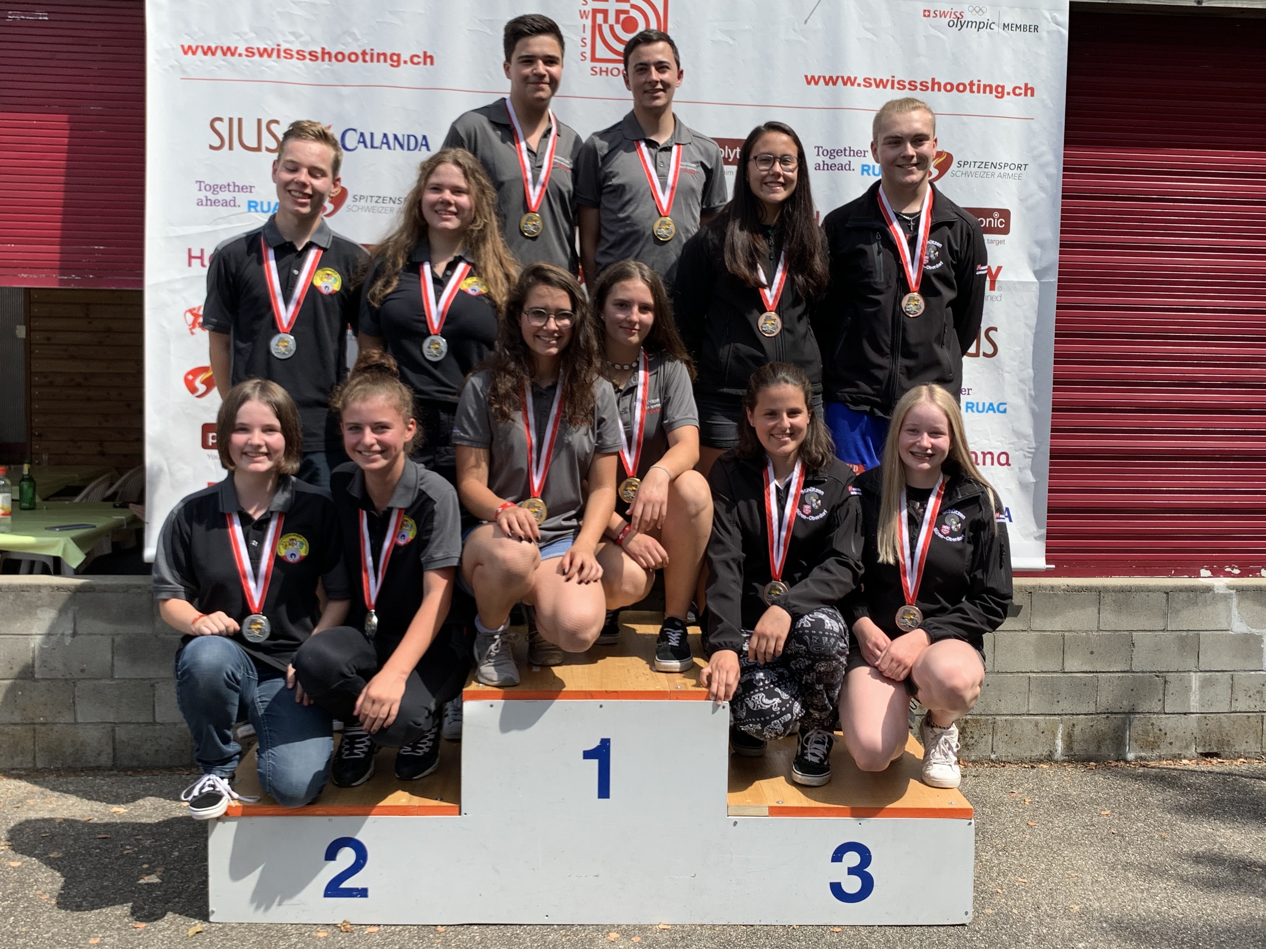 Die Gruppe Surselva auf Platz 1, gefolgt von Winistorf und Büren-Oberdorf