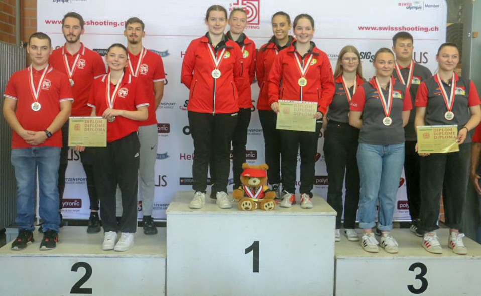 Die drei besten Gruppen, angeführt von Winistorf vor Echallens und Balsthal