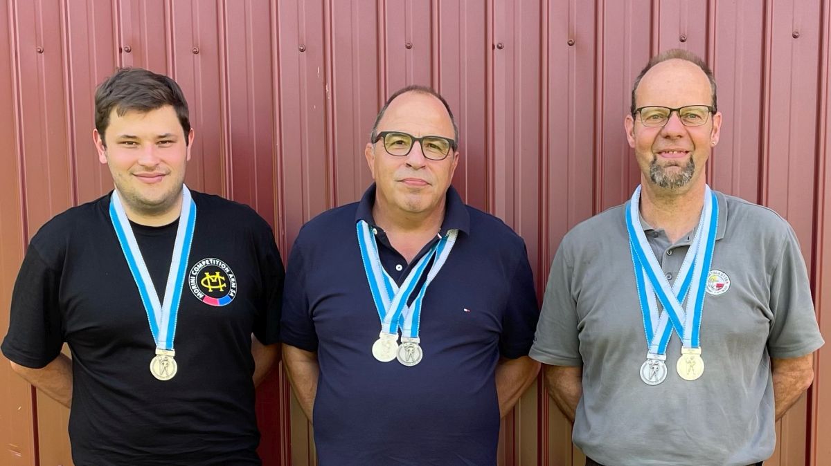 Gregory Emmenegger (3. A-Programm), Ueli Blatti (1. C-Programm, 3. B-Programm), Pascal Broch (1. B-Programm, 2. A-Programm) (v.l.)