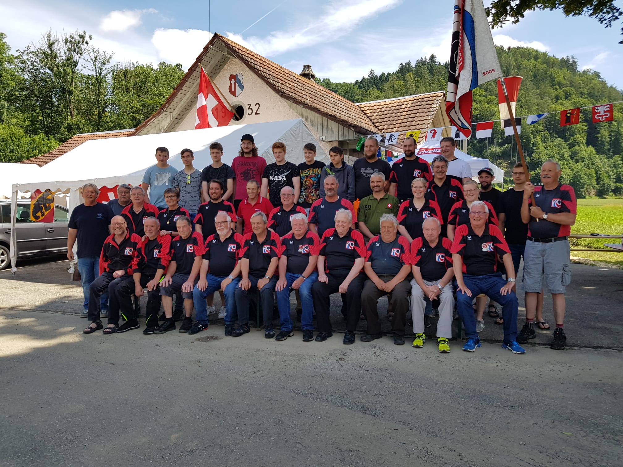 Vereinfsfoto der der Schützen Rüegsau