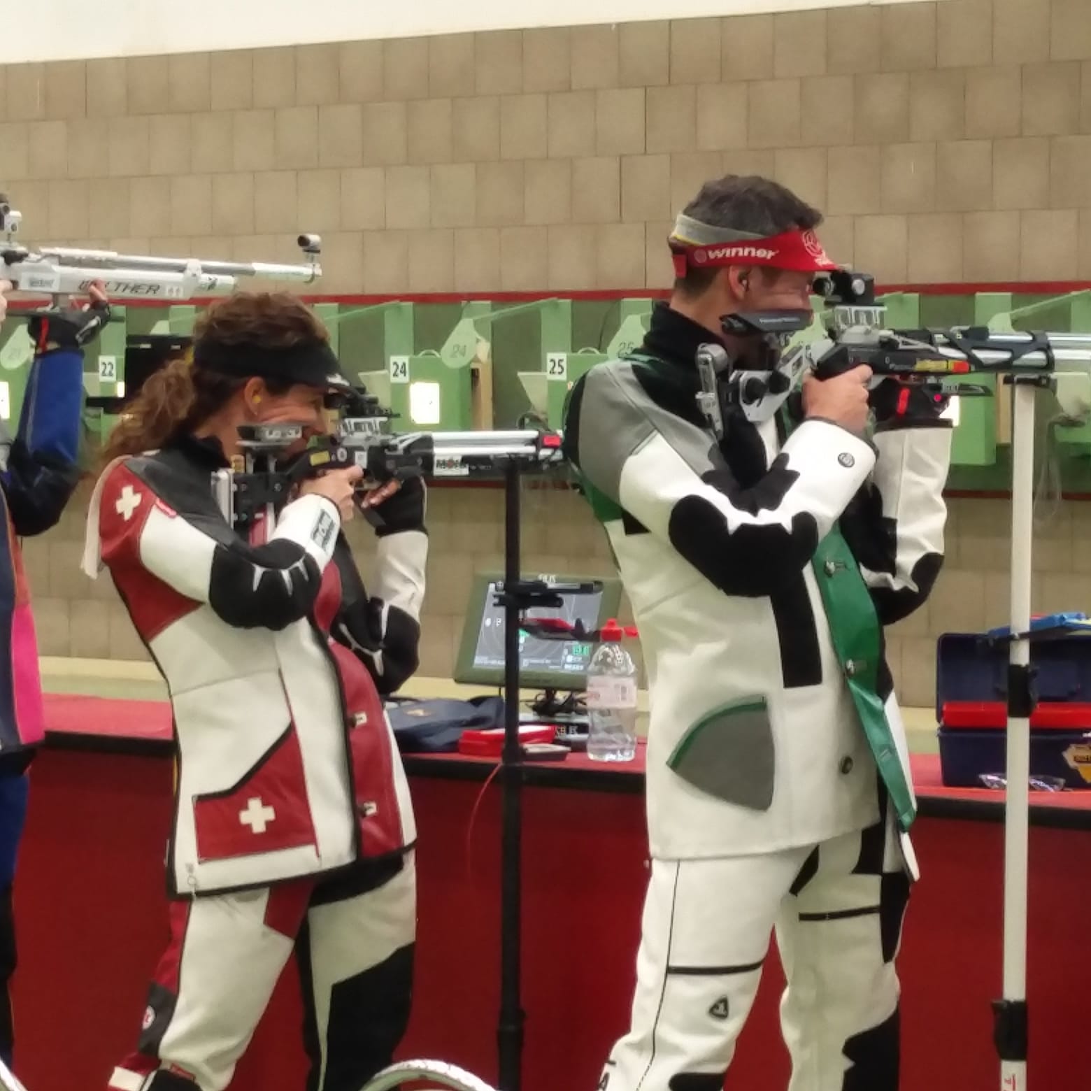 Andrea Brühlmann und Lars Färber konnten sich für den Final Gewehr 10m Mixed qualifizieren.