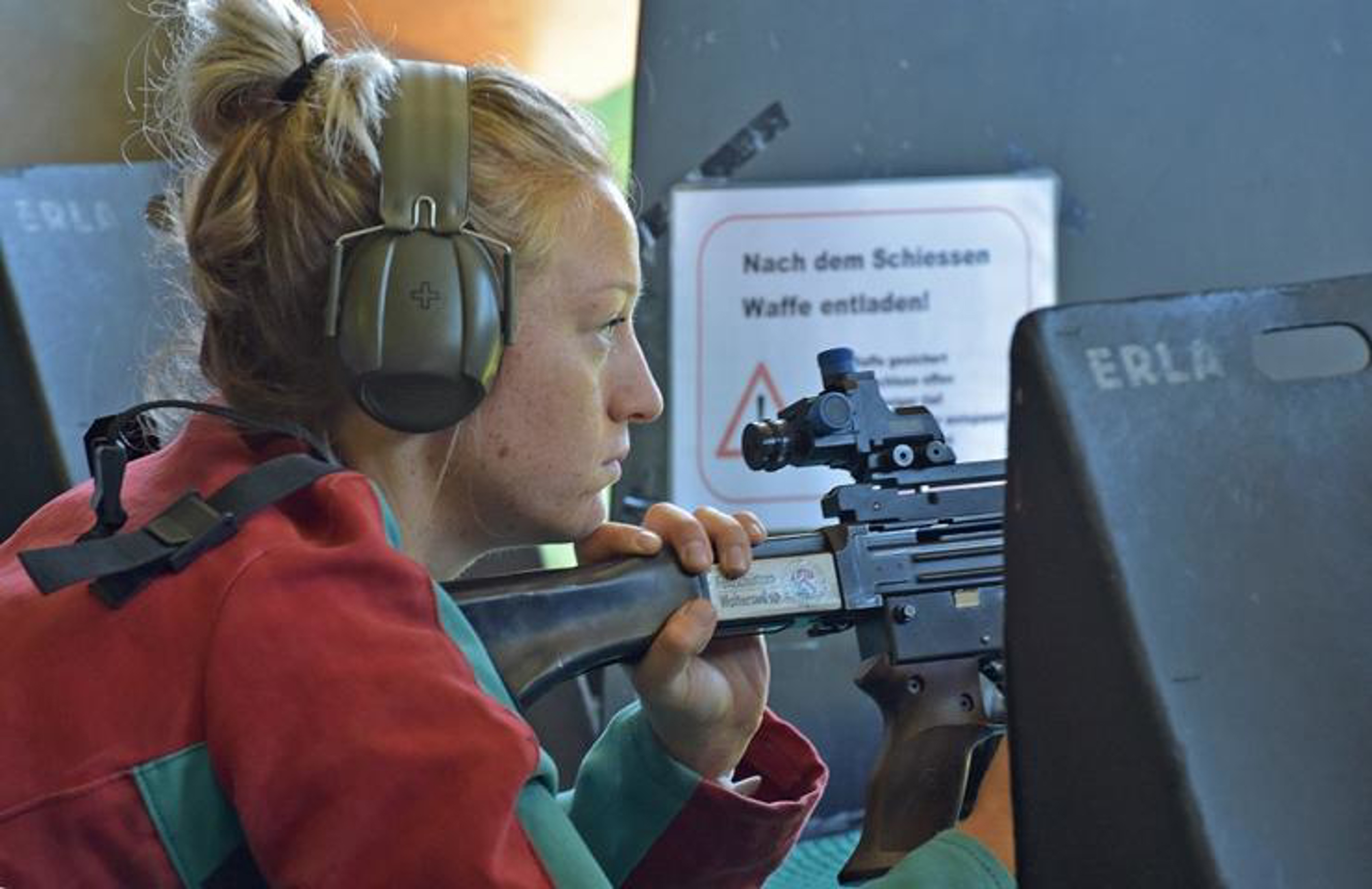 Flavia Plüss (FS Walterswil) war am ersten Wochenende mit 96 Punkten in der Vereinskonkurrenz beste Schützin.