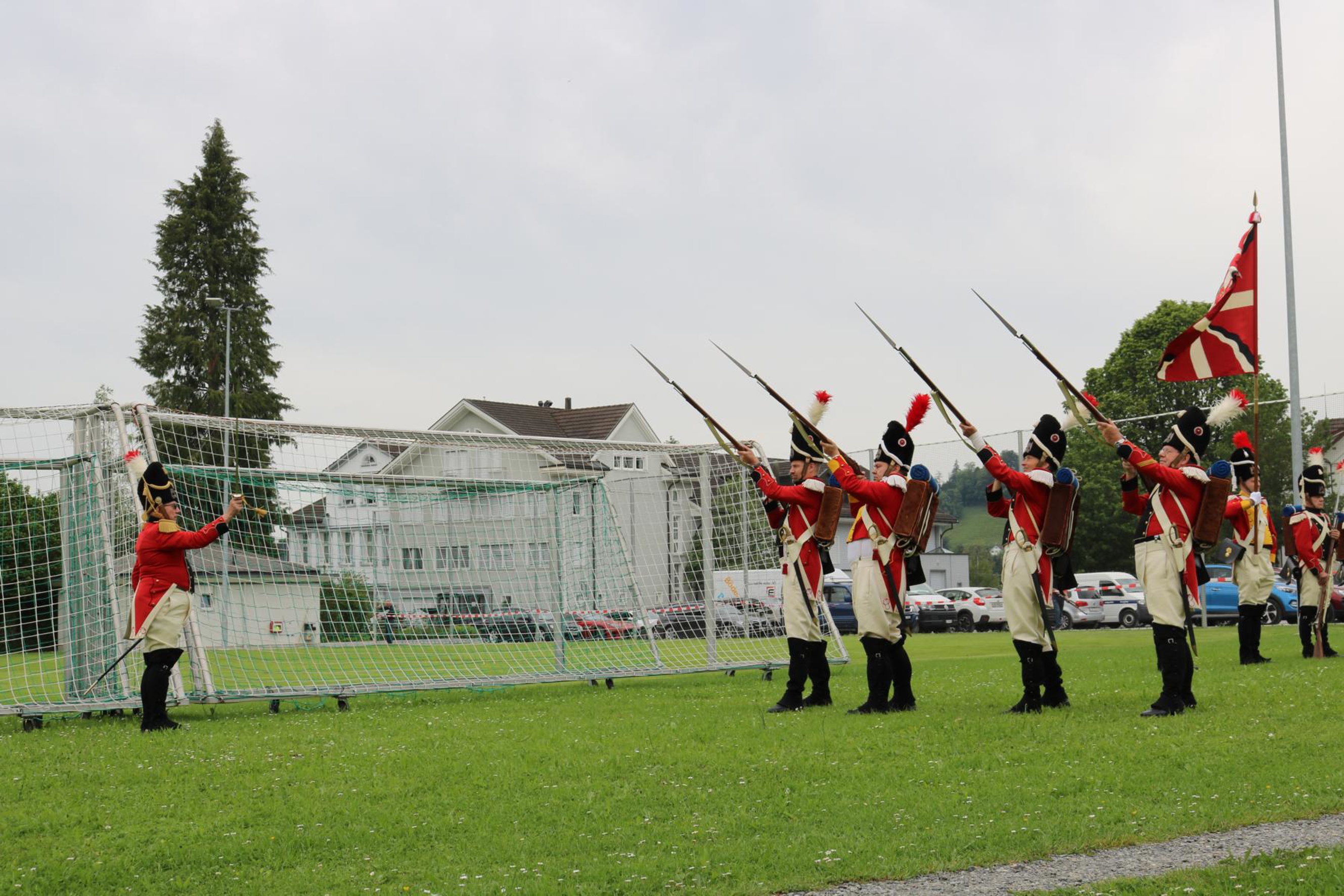 Am Eröffnungstag des ARKSF 2019 kamen die Beresina Grenadiere aus Näfels zum Einsatz.