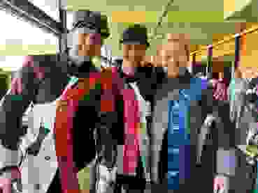 50m Männer Jan Lochbihler, Christoph Dürr und Jean-Claude Zihlmann nach dem Wettkampf in der Guntelsey in Thun.