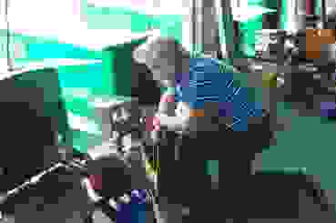 Güttingen Kesswil Renato Müller Betreut Seinen Schützling Renato Müller betreut seinen Schützling.