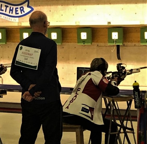 Finalwettkampf: Claudia Kunz-Inderkummen und ihr Trainer Heinz Reichle.