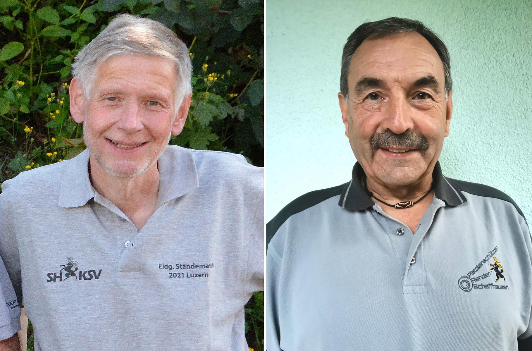 Die beiden Maximum Schützen (v.l): Lorenz Meier und Hans-Ulrich Streit.