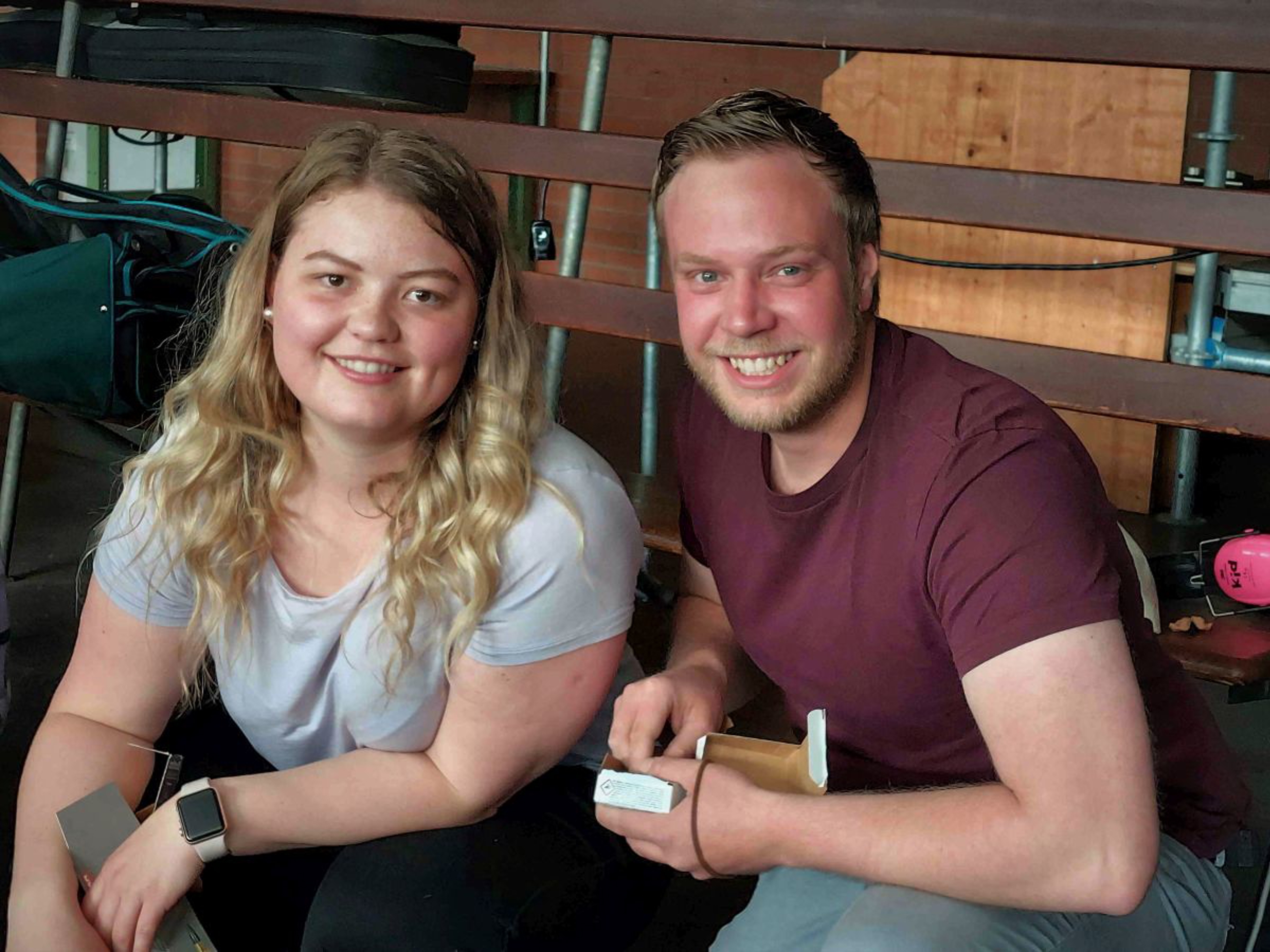 Die Kaderschützen Anja Senti und Pascal Bachmann.