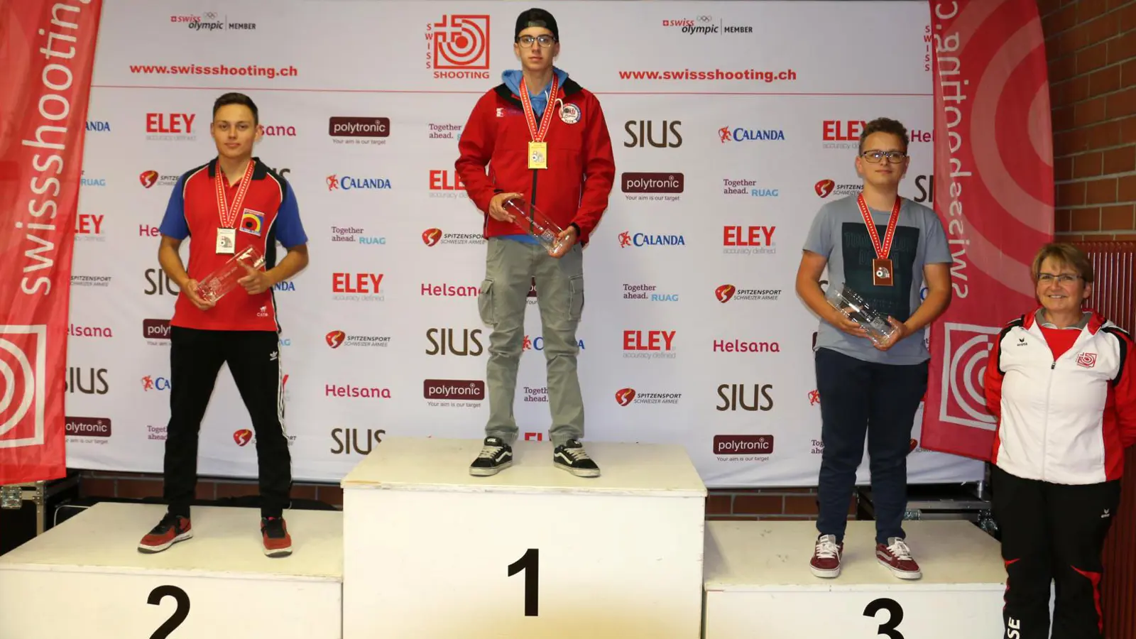 Siegerpodest Freipistole 50m Junioren