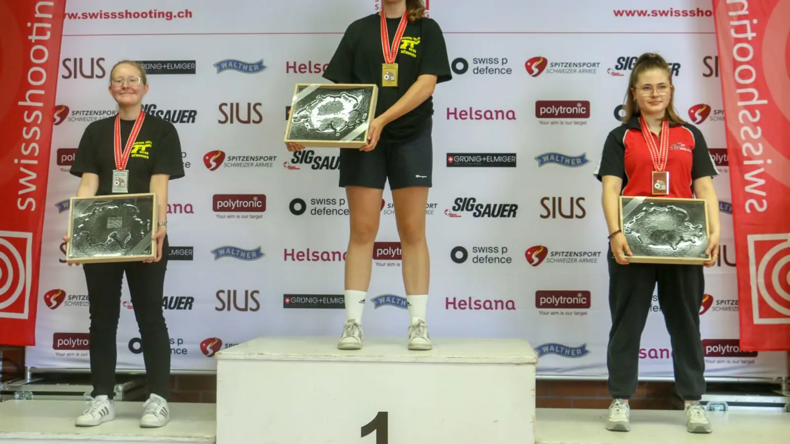 Podest Sportpistole 25m Juniorinnen