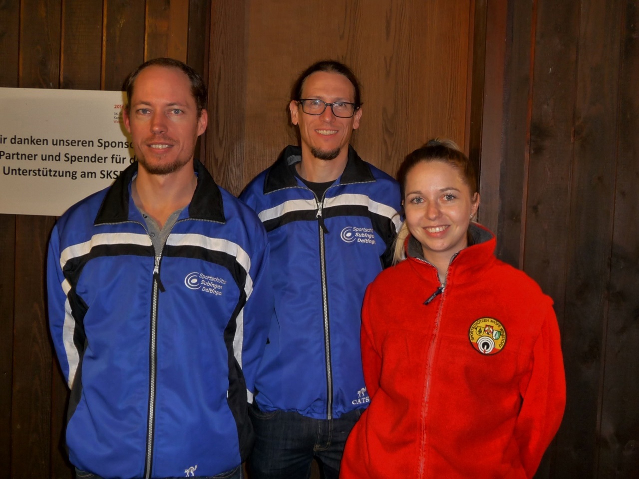 Bezirksstichfinal des BSV Wasseramt: das Siegertrio in der Kategorie Elite.