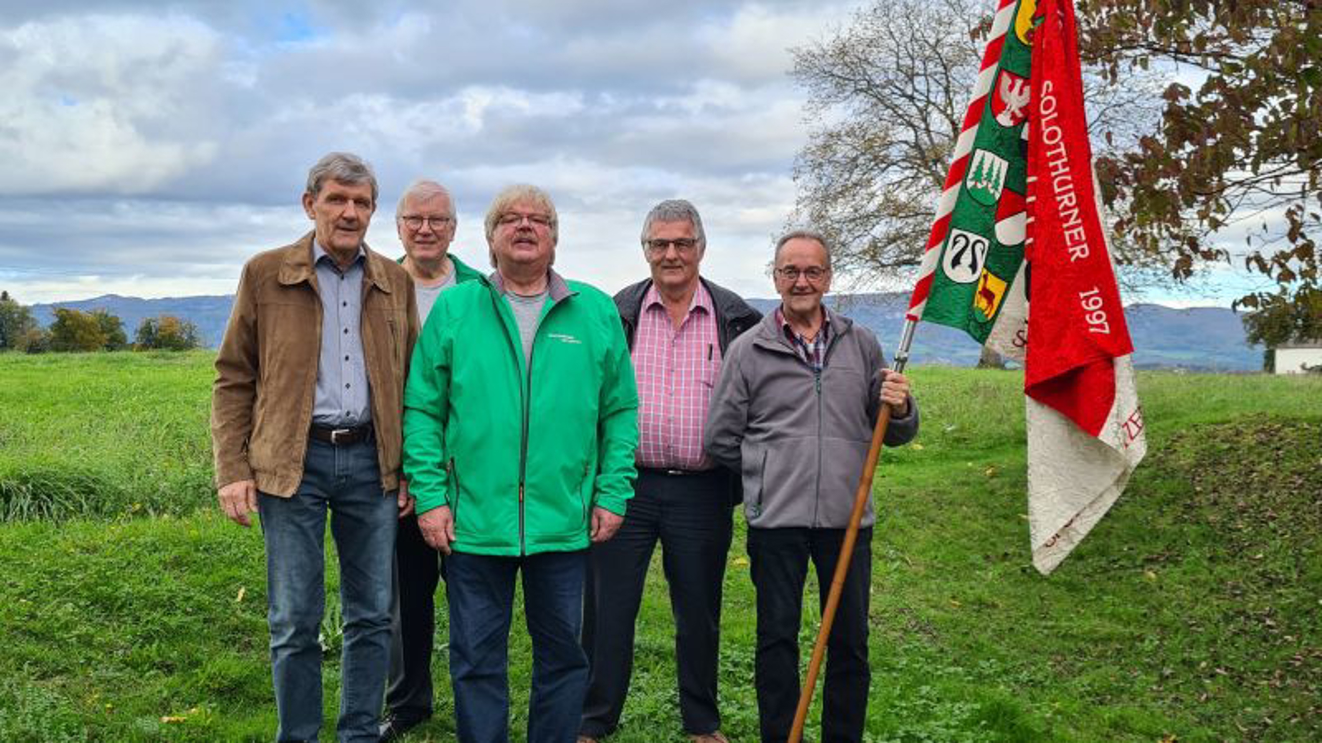 Der neu zusammengesetzte Vorstand: Bruno Schaad, Urs Phillot, Markus Küpfer (neuer Präsident), Heinrich Guldimann und Fähnrich (v.l.).