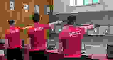 Vlnr. Simeon Knöpfli, Lucas Jaquet, Laurent Sritt 9237