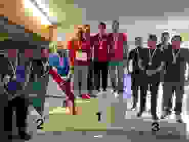 K1024 Gewinner Elite Das Podest Elite mit dem Gewinner Lausanne.