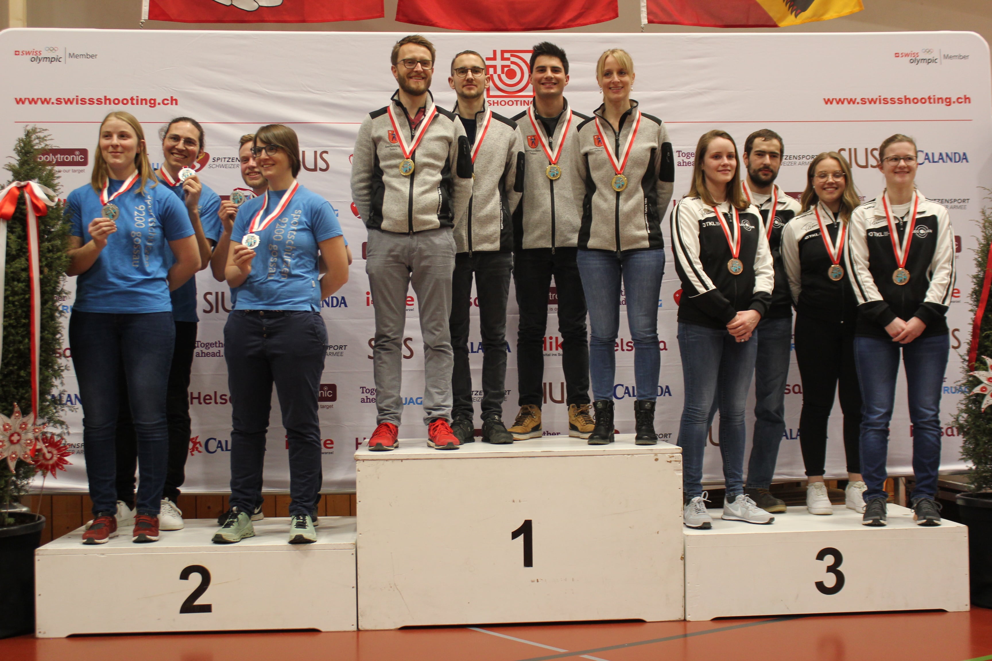 1. Tafers 2. Gossau 3. Olten