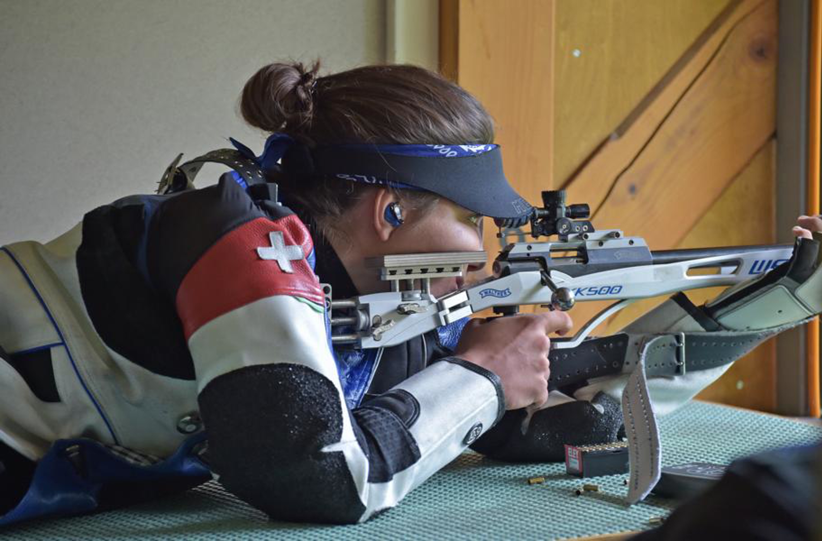 Nationalkaderschützin Chiara Leone wurde ihrer Favoritenrolle in der Liegendkonkurrenz in einem nervenaufreibenden Final gerecht. (Foto: wr)