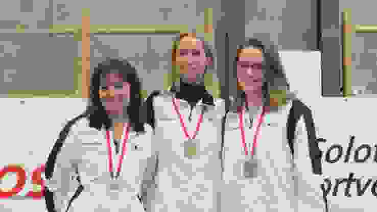 2019-01-28_TWK-SO_g elite.JPG In der Elite-Kategorie der Gewehrschützen gewann Erika Allemann (Olten) vor Yvonne Zähringer (Olten, links) und Sina Jeger (Olten, rechts).