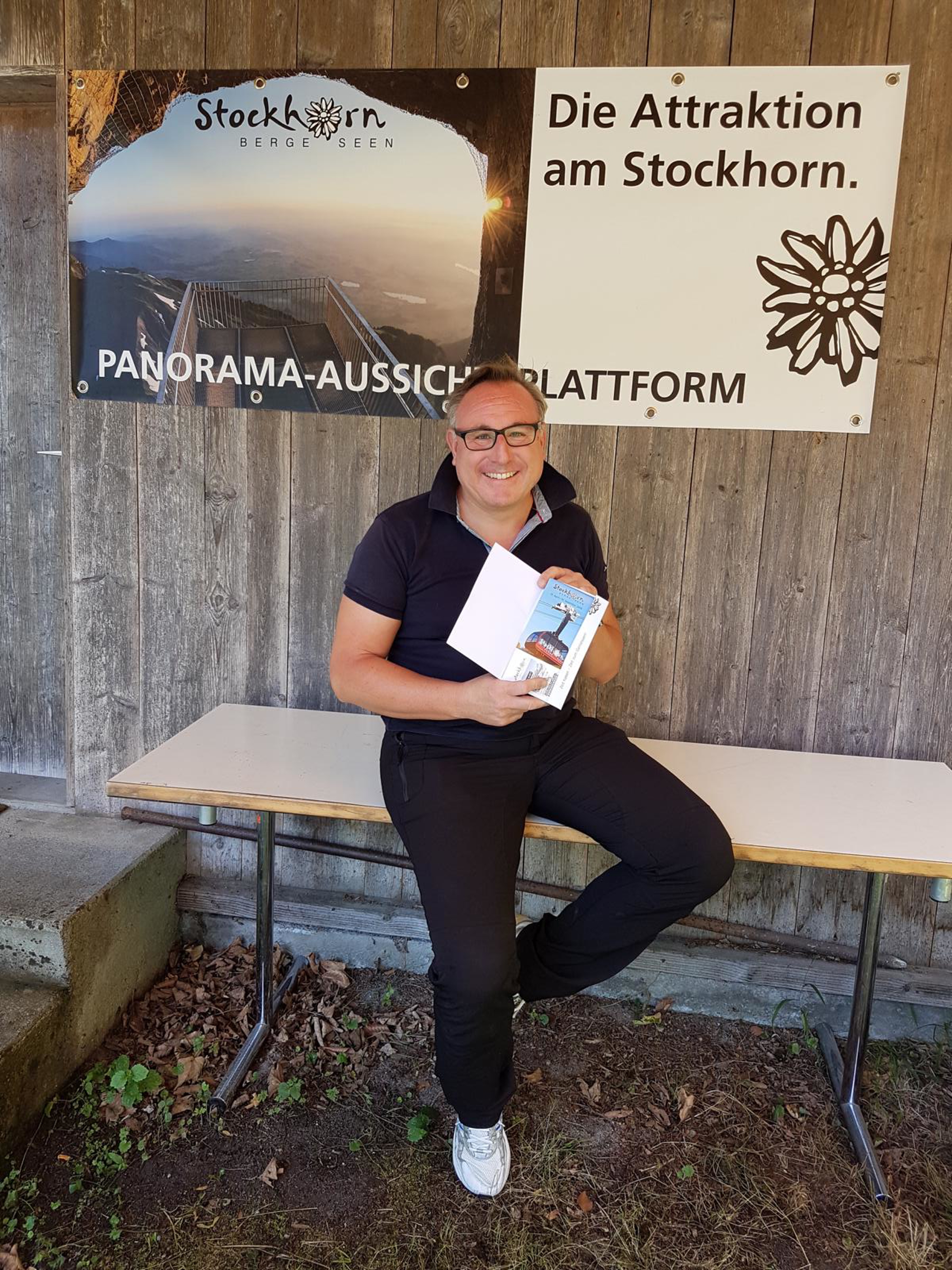 Glücklicher Gewinner einer Retourfahrt aufs Stockhorn: Schild Philipp, Matten bei Interlaken.