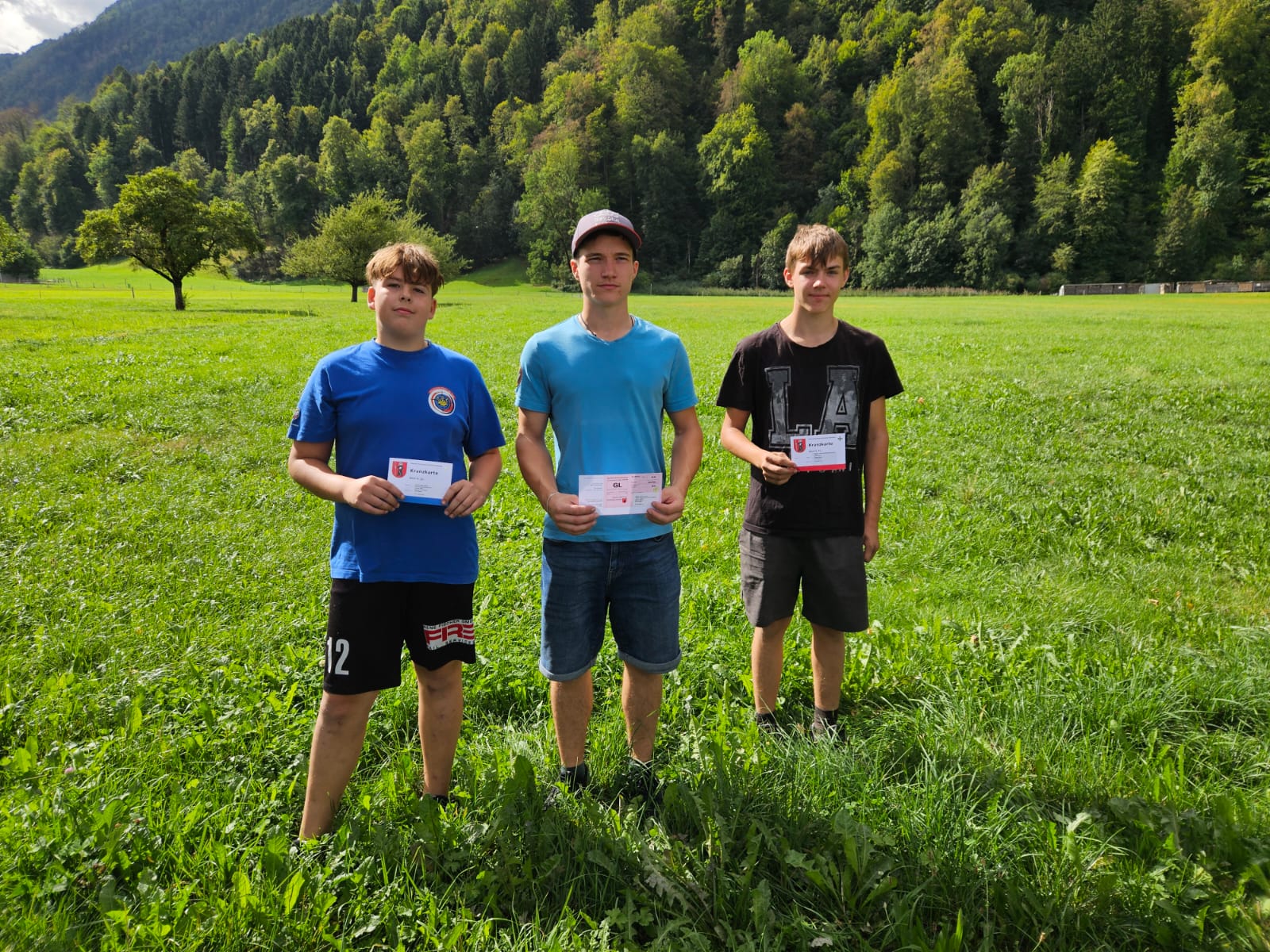 Simon Zimmermann, Nigel Büsser, Florian Zweifel (v.l.)
