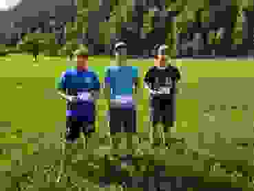 Einzelmeisterschaft JS 2026 Simon Zimmermann, Nigel Büsser, Florian Zweifel (v.l.)