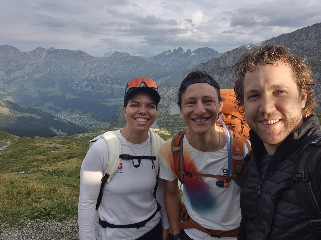 Gemeinsam auf dem Weg: Chiara Leone, Christoph Dürr und Jan Lochbihler (v.l.) – beim Olympia-Kick-off stand der Teamgedanke im Zentrum.
