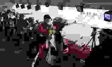 K1600_Final_UR_GL_1819.JPG Die letzten Vorbereitungen vor dem Final (v.l.): Silvan Lendi, Nina Stadler, André Eberhard, Jana Gisler, Alexandra Imhof, Tim Landolt, Paul Wyrsch und Rolf Lehmann.