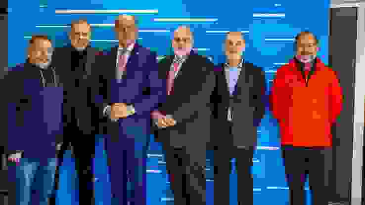 Csm Target Sprint ISSF ESC2025 962Ffc60f5 Photo: DSB / Les intervenants sur l'avenir du Target Sprint (de gauche à droite) : Frank Hübner, Jörg Brokamp, Luciano Rossi, Alessandro Nicotra di San Giacomo, Alexander Ratner et Peter Gilgen, Head Coach Target Sprint FST.