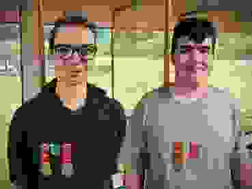 Sieger FS 2025 JJ JS Gewinner des golden Kranz (v.l.): Eric Lutz und Nuri Rey.