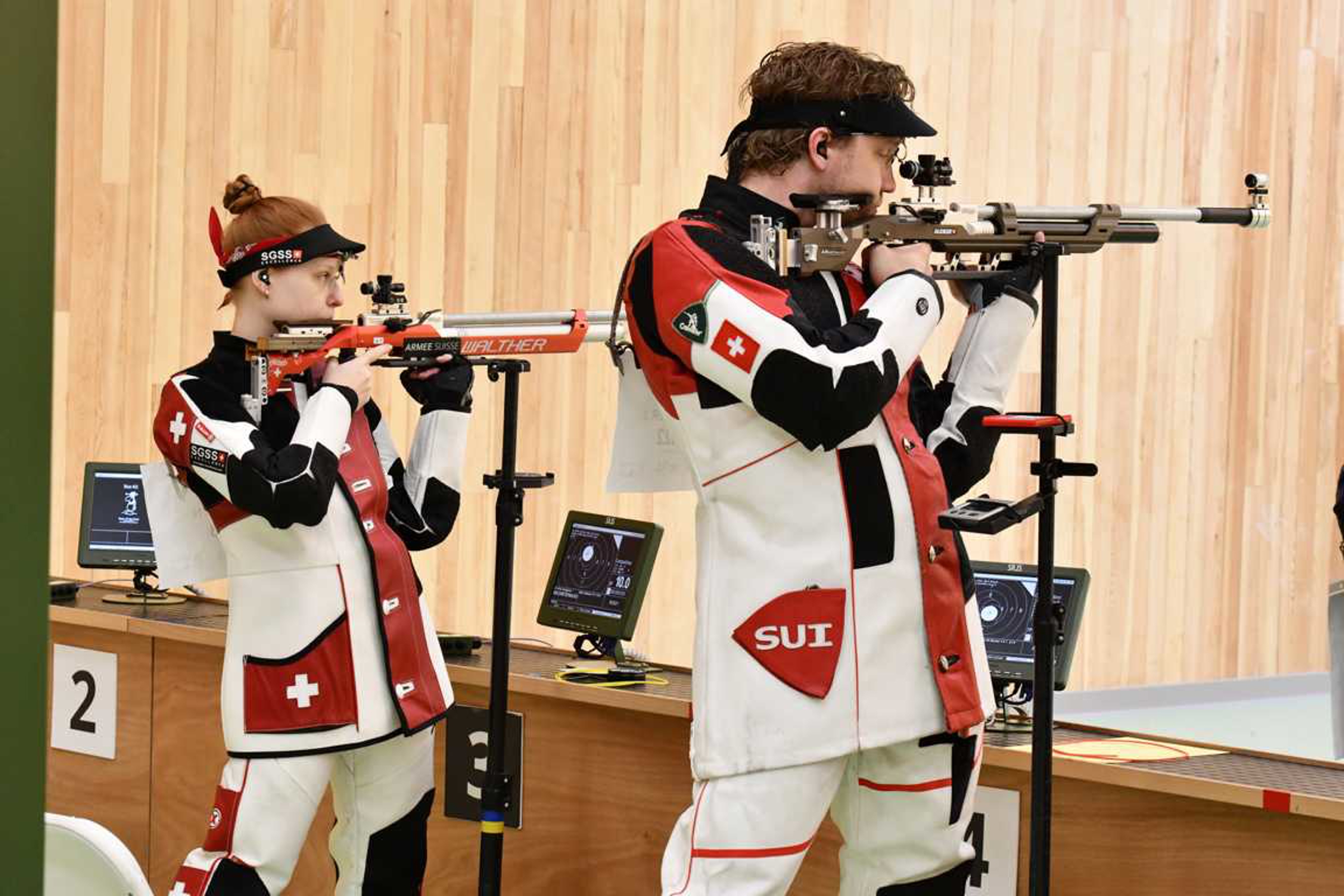 Nina Christen und Jan Lochbihler klassierten sich auf dem 13. Platz. Foto: Jürgen Heise