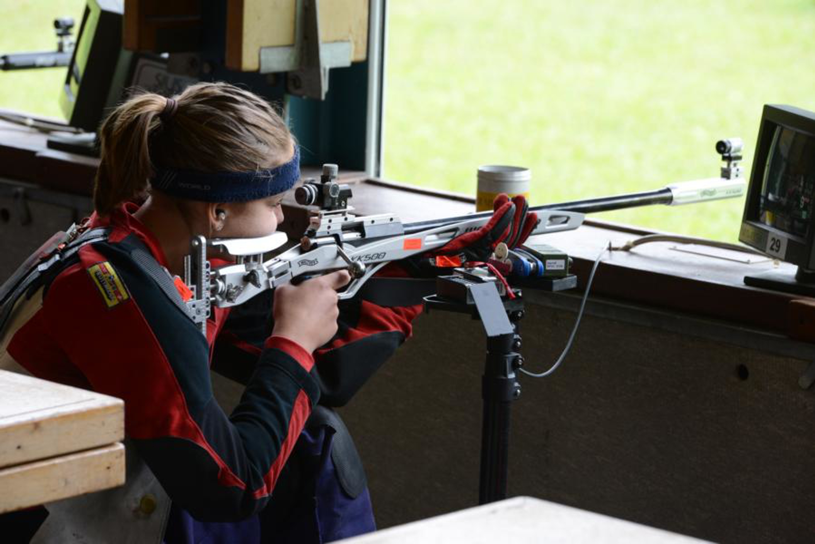 Impression von der SM 2019 in der Kategorie 3x40 Juniorinnen U21: Keiser Luzia
Bild: Silvan Meier