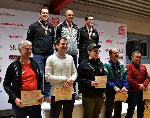 Die besten Acht der Kniendmeisterschaft Männer