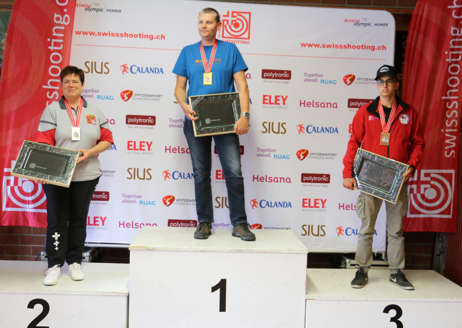 Sieger Dieter Grossen mit Heidi Diethelm Gerber als Zweite und dem Dritten Jason Solari