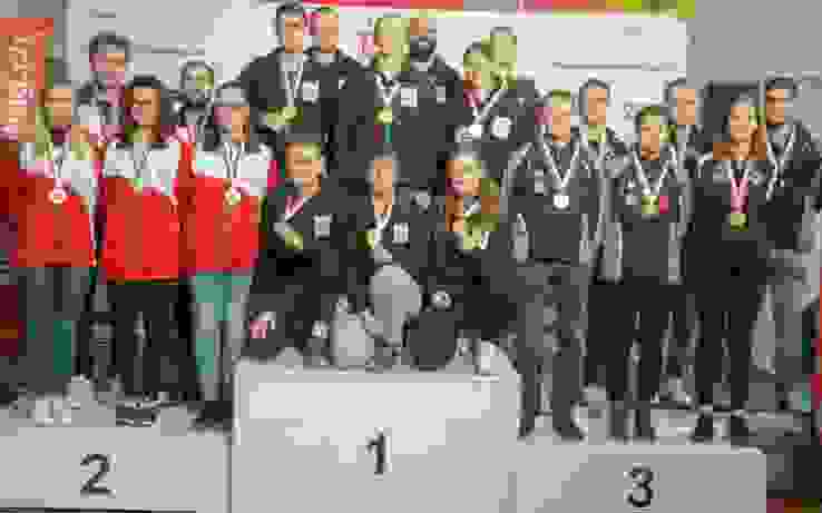 VM G10m 2024 Podest Elite Die siegreiche Ostschweiz flankiert von Solothurn und der drittplatzierten Zentralschweiz