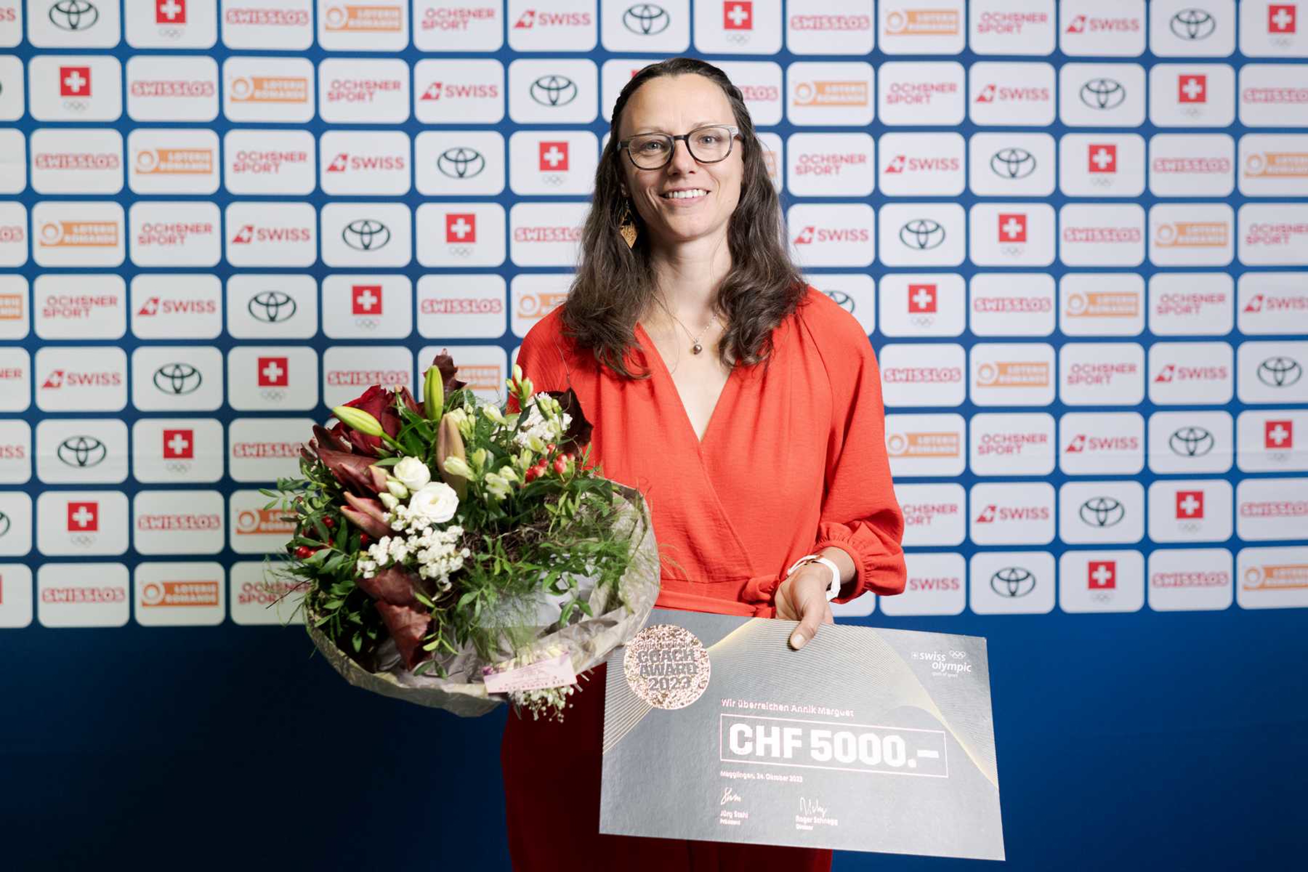 Annik Marquet è il vincitore dello Swiss Olympic Coach Award 2023. Foto: Swiss Olympic